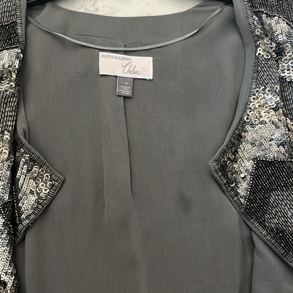 Chelsea 28 x Olivia Palermo Cropped Sequin Jacket - Picture 4 of 4